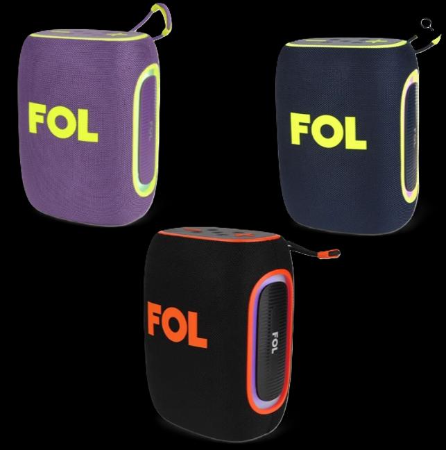 Bocina FOL D30 PRO con luz RGB