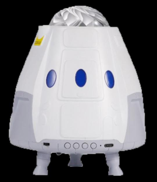 Proyector de galaxia vista frontal