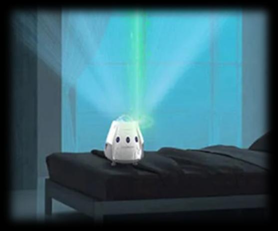 Proyector de galaxia en un cuarto