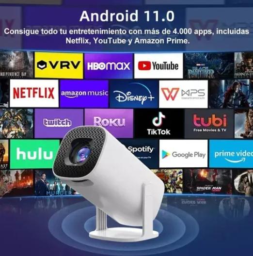 Proyector con sistema Android y apps