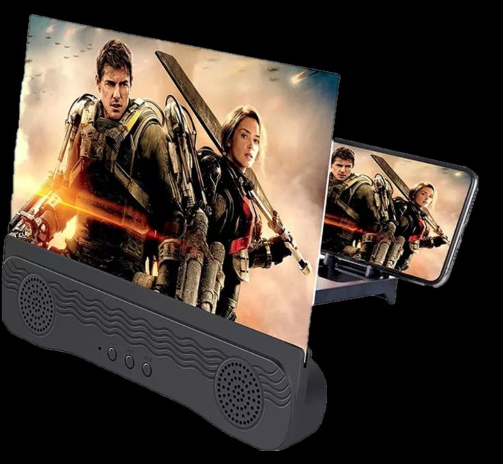 Amplificador de pantalla con parlantes