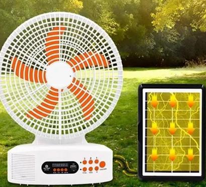 Ventilador solar recargable con radio TYN-312BT