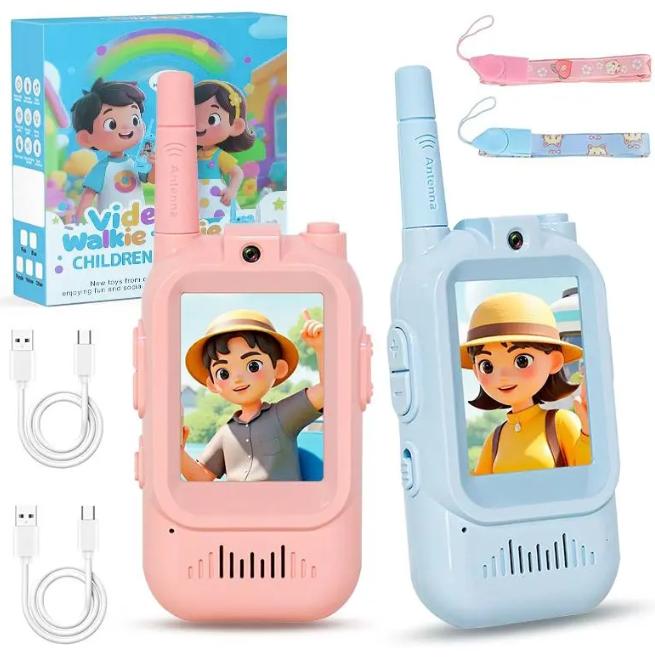 Par de video walkie-talkies para niños