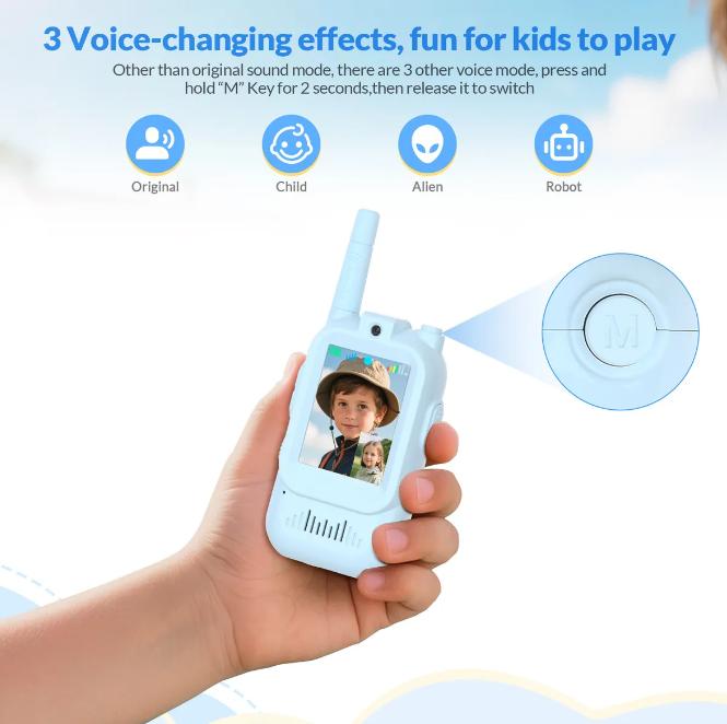 Efectos de cambio de voz del walkie-talkie